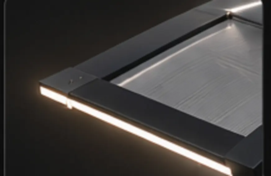 Detail van de doorlopende warmwitte COB-LED-lijn